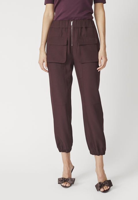 Co couture - LunaCC Pocket LL Pant - Wine red