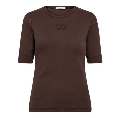 Co couture - GrannyCC embroidery SS tee - Mocca