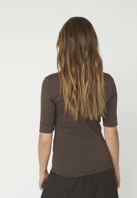 Co couture - GrannyCC embroidery SS tee - Mocca
