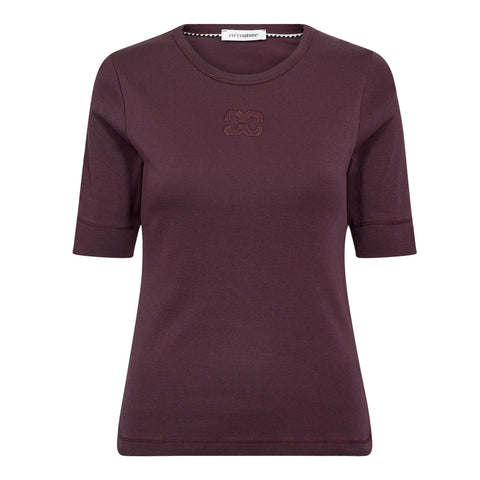 Co couture - GrannyCC embroidery SS tee - Winered