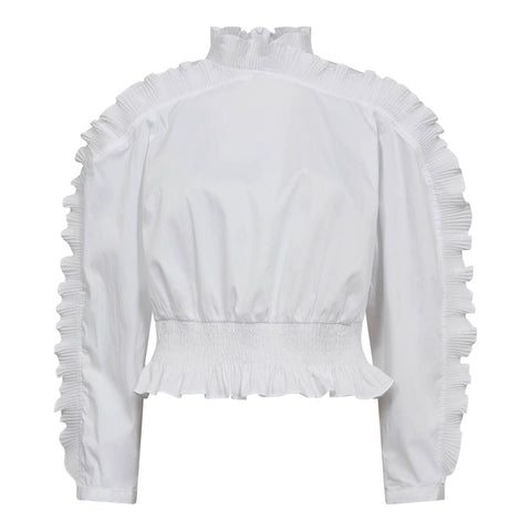 Co couture - SannaCC Ruffle smock - White