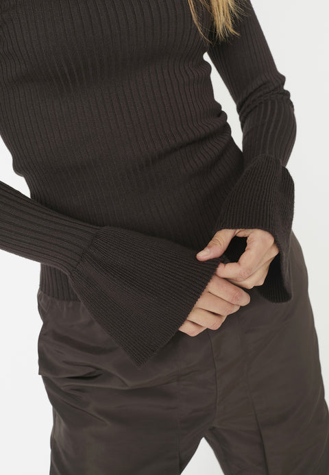 Co couture - BalinCC wide cuff knit - 145 Dark brown