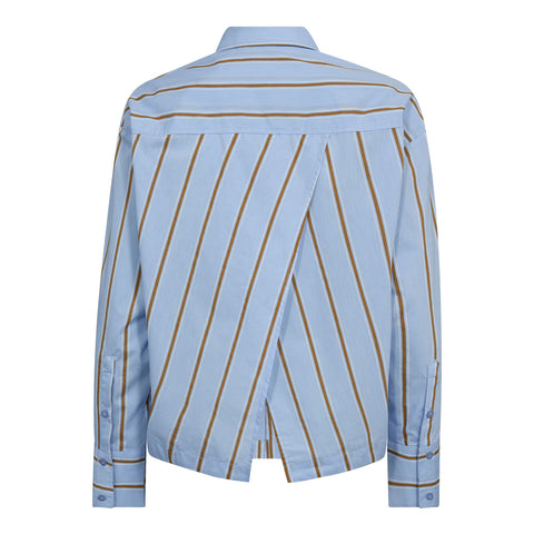 Co couture - AmoraCC stripe tie shirt - Pale blue