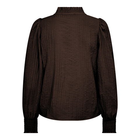 Co couture - ShinaCC V-blouse - Dark brown