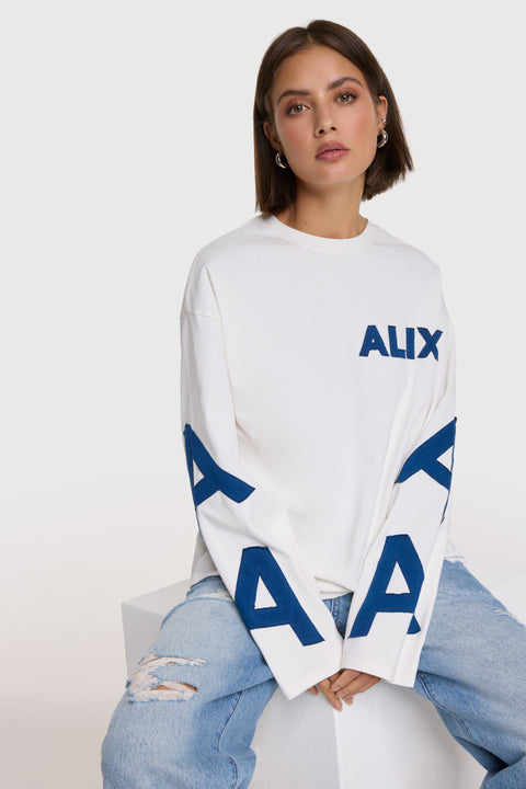 ALIX THE LABEL - 2602879605 long sleeve - 012 SOFT WHITE