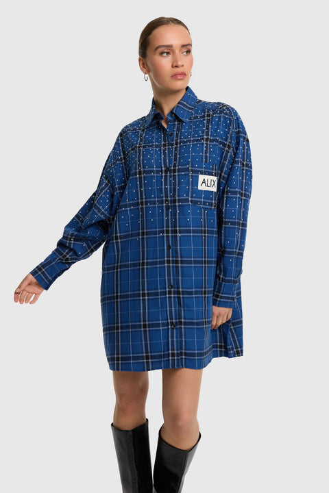 ALIX THE LABEL - Shirtdress 2609372919 - Dark Blue
