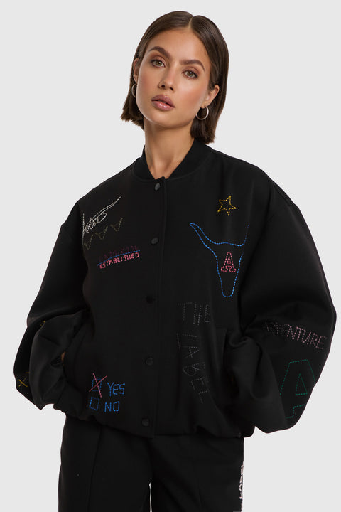 ALIX THE LABEL - Bomber 2609417866 - Black