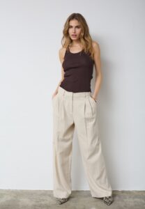 Co couture - 42015 Claire CC Rib - 145 Dark brown / top