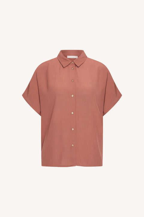 By Bar - Barley viscose blouse - 1712 Rustic sienna / blouse
