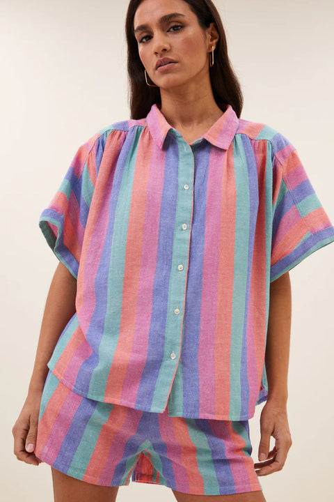By Bar - Sunny 26112077 - 910 rainbow stri / blouse