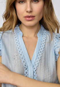 Co couture - 45120 ReggieCC frill - 23 Pale blue / top