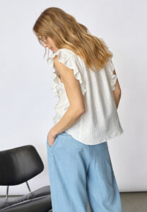 Co couture - 45165 HeraCC frill ss - 4000 White / top