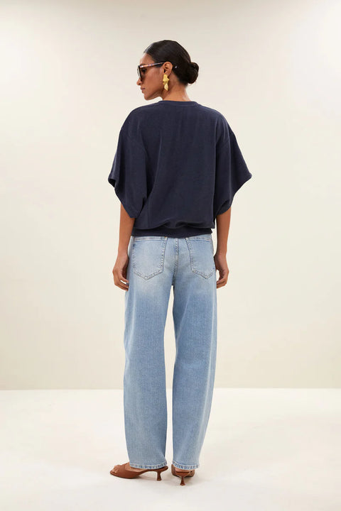 By Bar - Nuki slub top - 856 Midnight