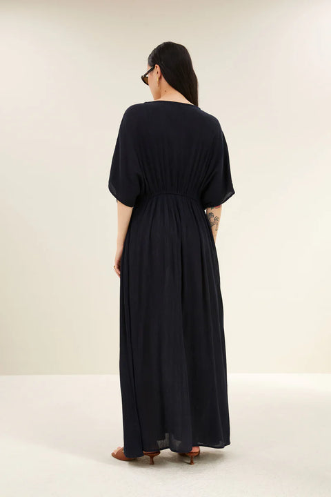 By Bar - Long dress - 1630 Captain blue / jurk