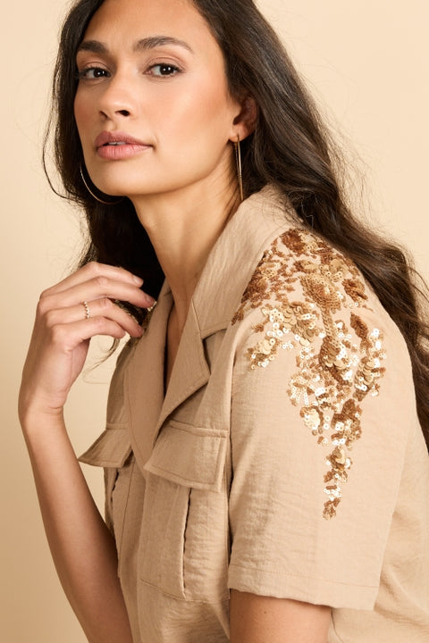 G-maxx - 26ZOG01 - 538 kint camel/ blouse