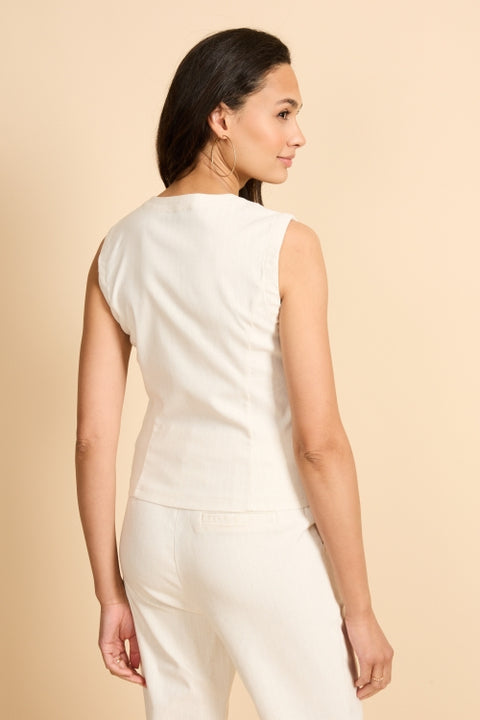 G-maxx - 26ZZG25 - 014011 sand/offw top gilet