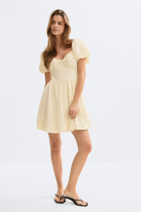 Gina Tricot - Puff sleeve mini dress - Afterglow