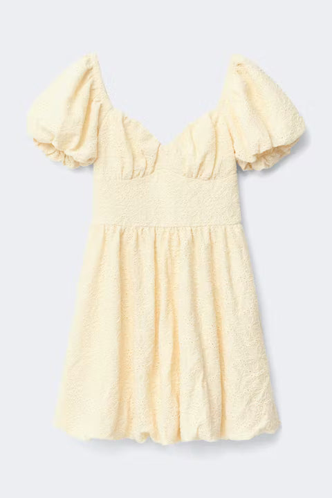 Gina Tricot - Puff sleeve mini dress - Afterglow