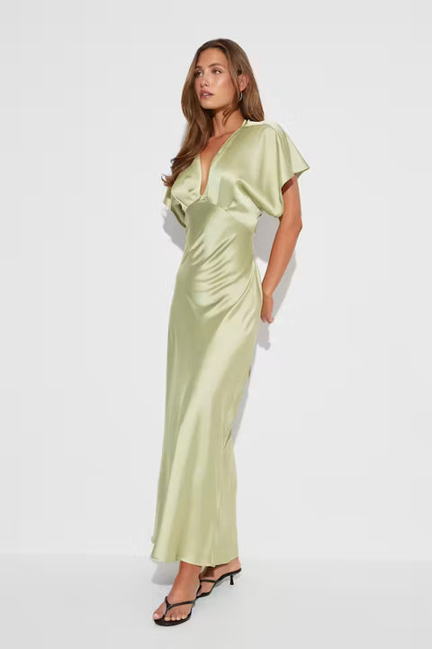 Gina Tricot - Satin Maxi Dress - Winter Pear