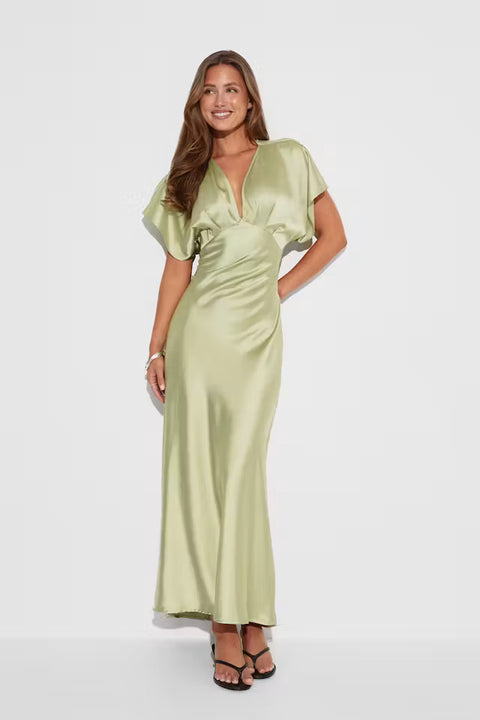 Gina Tricot - Satin Maxi Dress - Winter Pear