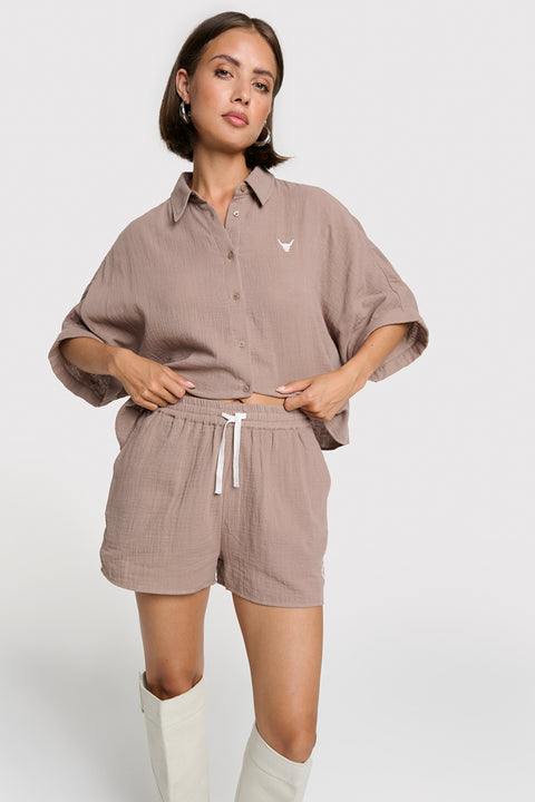 ALIX THE LABEL - 2604143697 - Taupe / short