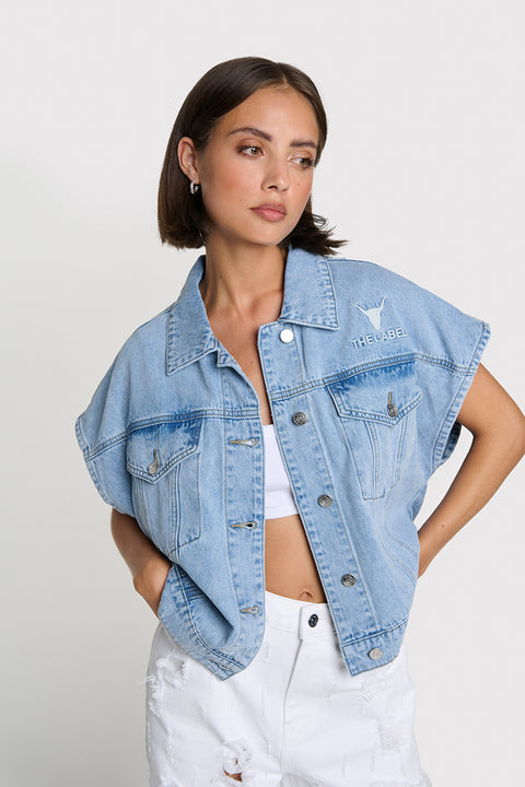 ALIX THE LABEL - 2604433680 - light blue denim / jacket
