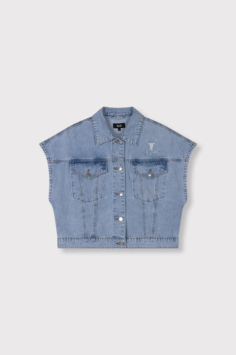 ALIX THE LABEL - 2604433680 - light blue denim / jacket