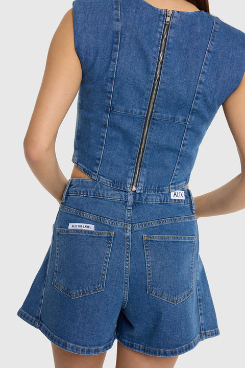 ALIX THE LABEL - 2606911772 - 200 Denim blue / top