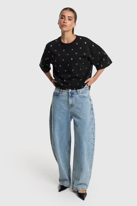 ALIX THE LABEL - 2606196717 - 199 Light blue denim / jeans