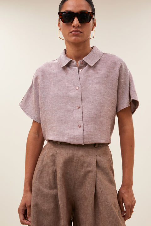 By Bar - Barley gloss blouse - 294 Mellow rose