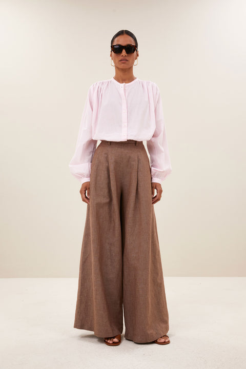 By Bar - Nyka pinstripe blouse - 296 Pink pinstripe
