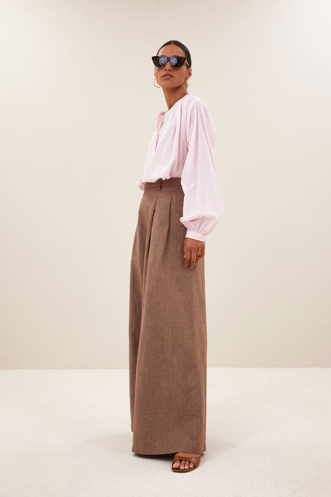 By Bar - Nyka pinstripe blouse - 296 Pink pinstripe