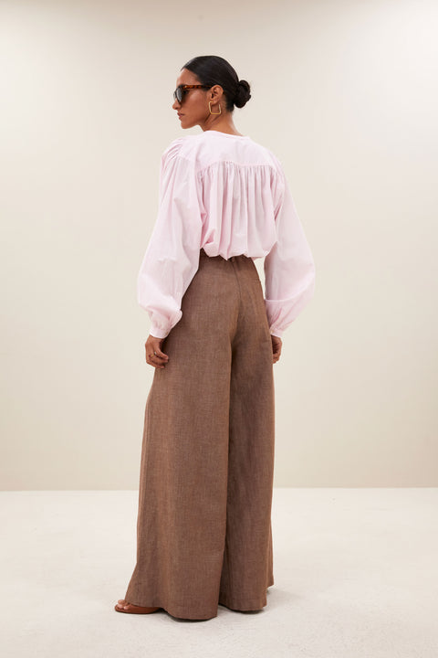 By Bar - Nyka pinstripe blouse - 296 Pink pinstripe
