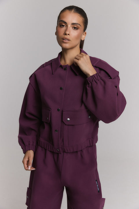 ALIX THE LABEL - 2608421853 - 517 AUBERGINE / jacket
