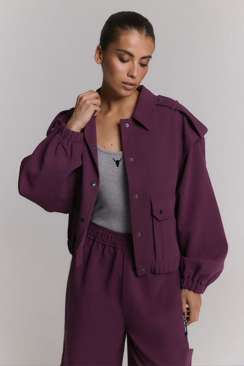 ALIX THE LABEL - 2608421853 - 517 AUBERGINE / jacket