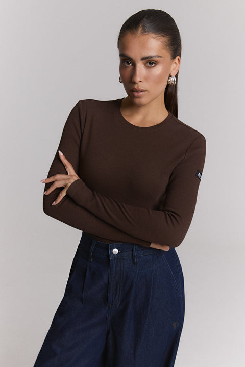 ALIX THE LABEL - 2608870945 - 659 WARM BROWN / top