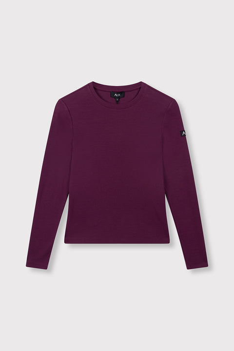 ALIX THE LABEL - 2608870945 - 517 AUBERGINE / top
