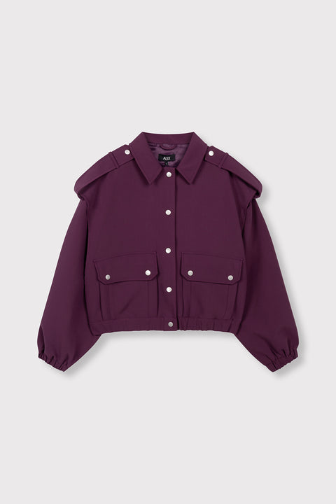 ALIX THE LABEL - 2608421853 - 517 AUBERGINE / jacket