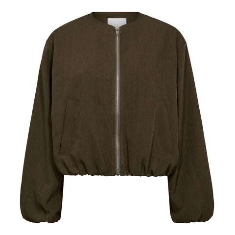 Co couture - LunaCC balloon zip jacket - Dark brown