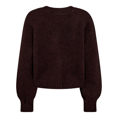 Co couture - CozyCC twist back knit - Wine red