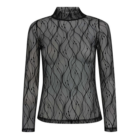 Co couture - MercyCC mesh turtleneck - Black