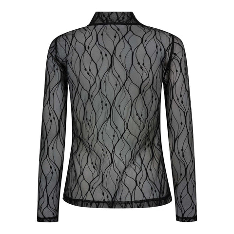Co couture - MercyCC mesh turtleneck - Black