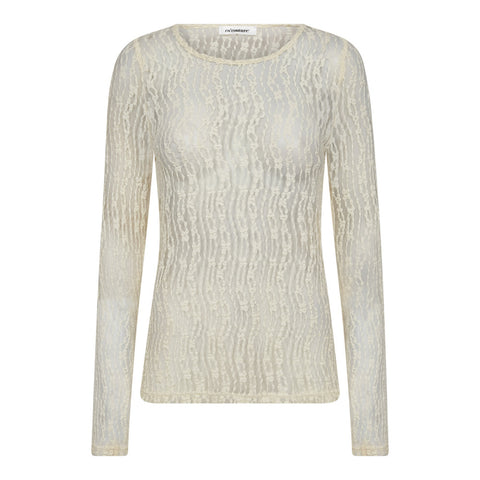 Co couture - BarbCC O-neck 33202 top - Offwhite