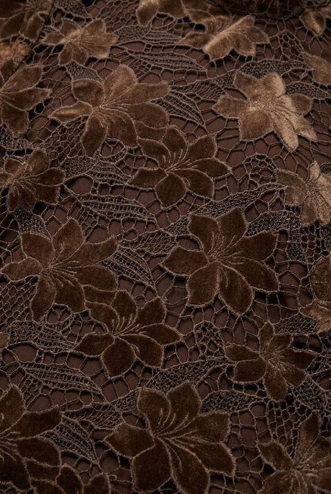 Aaiko - SHAILA VELVET PES - 190617 TEAK GREE / blouse