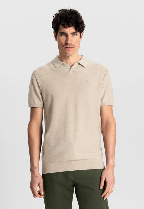 DSTREZZED - Mercury short sleeve polo - Desert brown