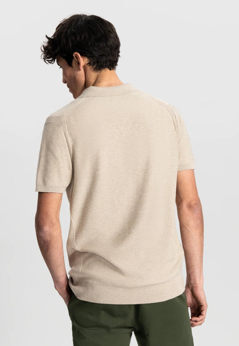 DSTREZZED - Mercury short sleeve polo - Desert brown