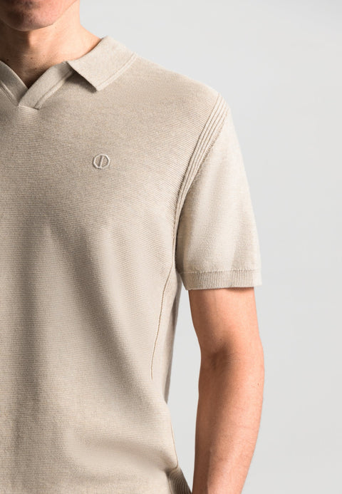 DSTREZZED - Mercury short sleeve polo - Desert brown