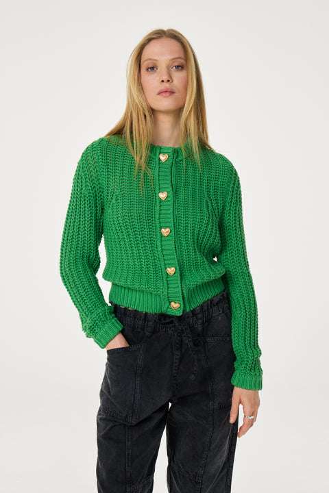 Fabienne Chapot - Vest CLTCAR07AW254321 - 4321 Green Glimm