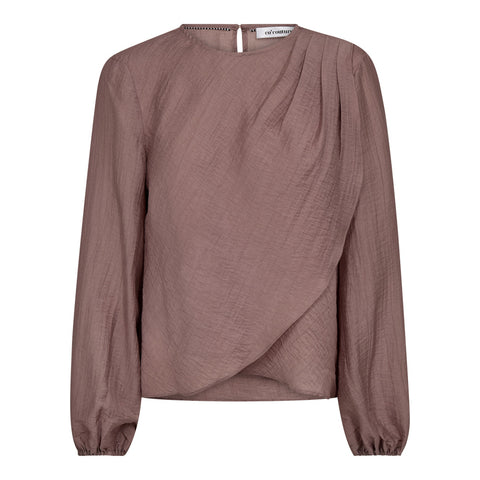 Co couture - ConnyCC drape blouse - 103 Old rose