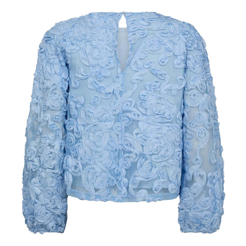 Co couture - TessyCC Flower blouse - 23 Pale blue